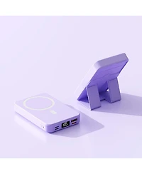 10000mAh Portable Magnetic Wireless Charge Power Bank w/ Phones Stand