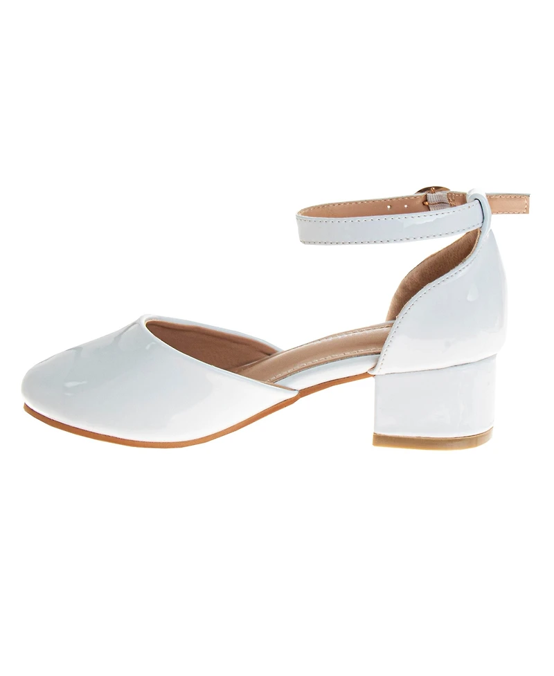 Laura Ashley Little and Big Girls Low Heeled Dress Shoe