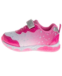 Disney Toddler Girls Princess Hook and Loop Sneakers