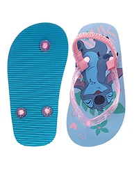 Disney Toddler Girls Stitch and Angel Dual Sizes Flip Flop Slippers