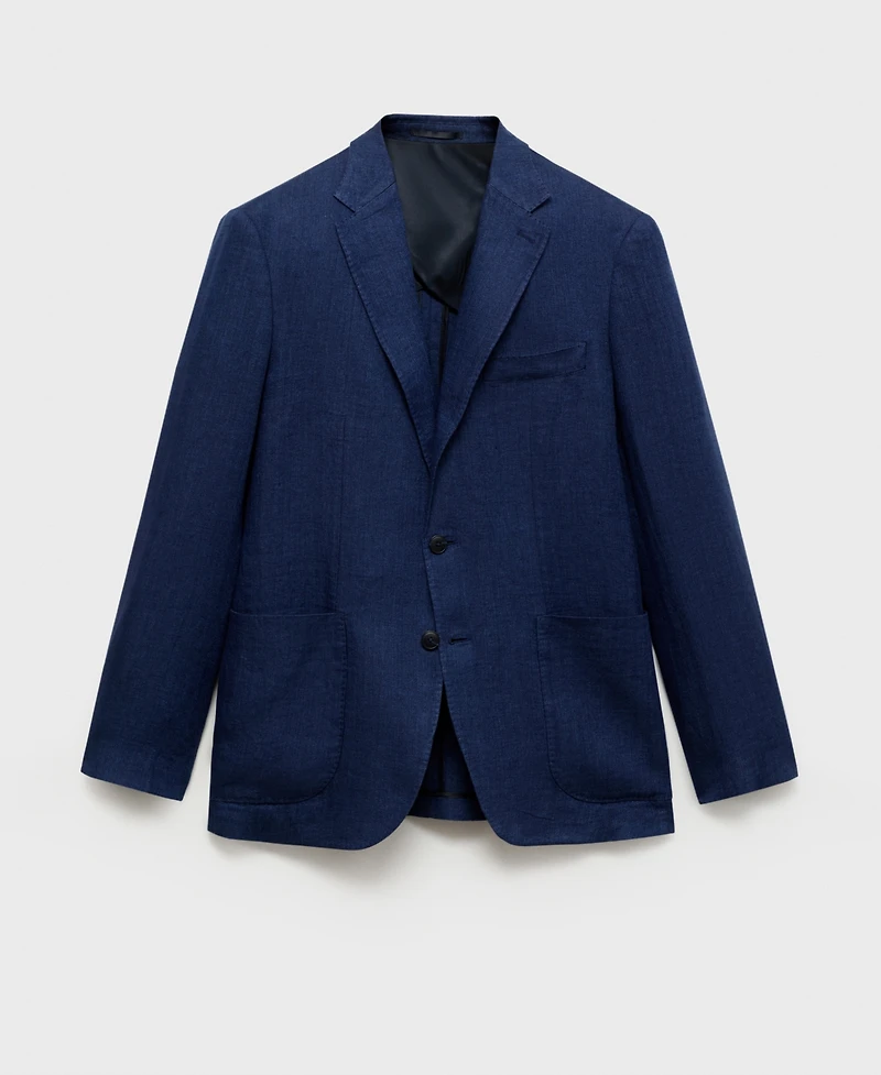 Mango Men's Salerno Linen Slim-Fit Suit Blazer