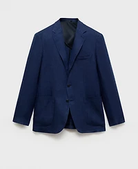 Mango Men's Salerno Linen Slim-Fit Suit Blazer