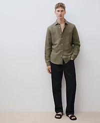 Mango Men's Classic-Fit Linen Shirt