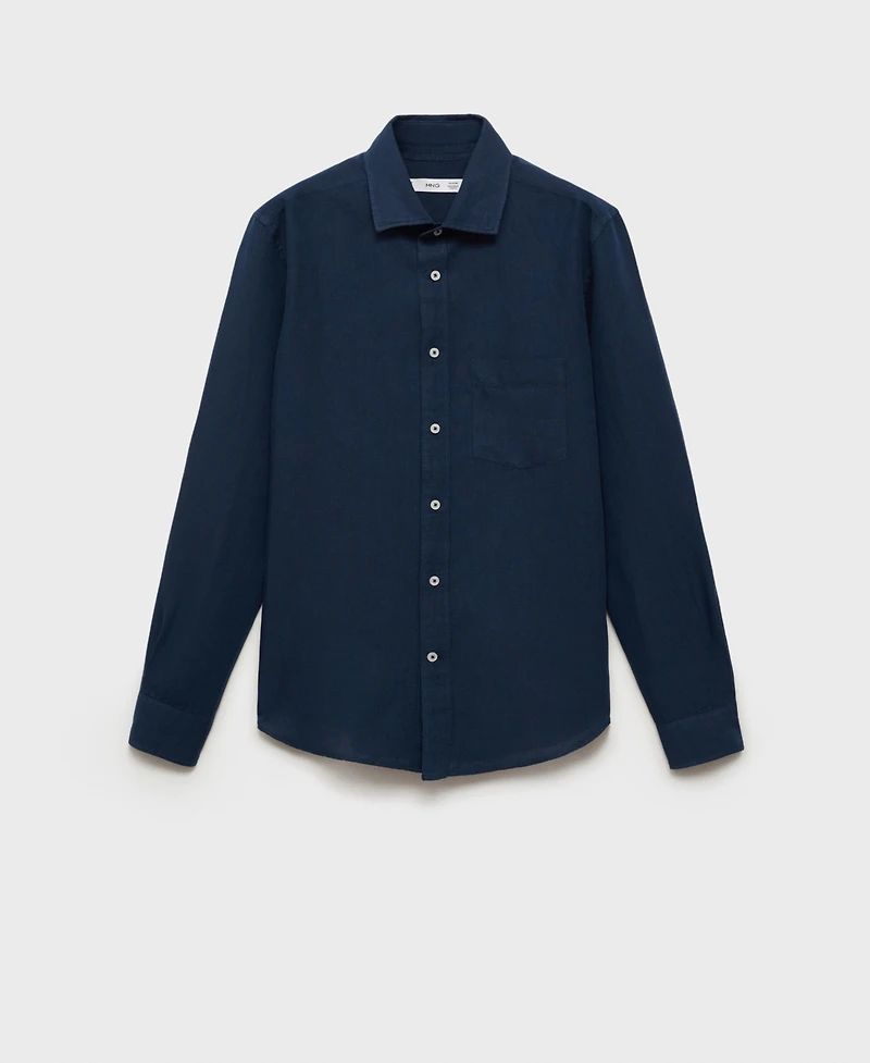 Mango Men's Classic-Fit Linen Shirt