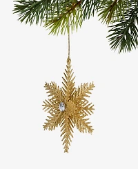 Holiday Lane Blessed Gold-Tone Snowflake Ornament, Macy's Exclusive