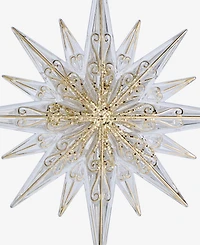 Holiday Lane Blessed Clear and Gold-Tone Snowflake Ornament, Macy's Exclusive