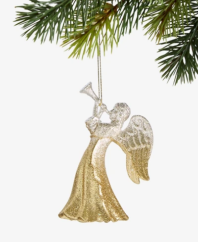 Holiday Lane Blessed Glittered Angel Ornament, Macy's Exclusive