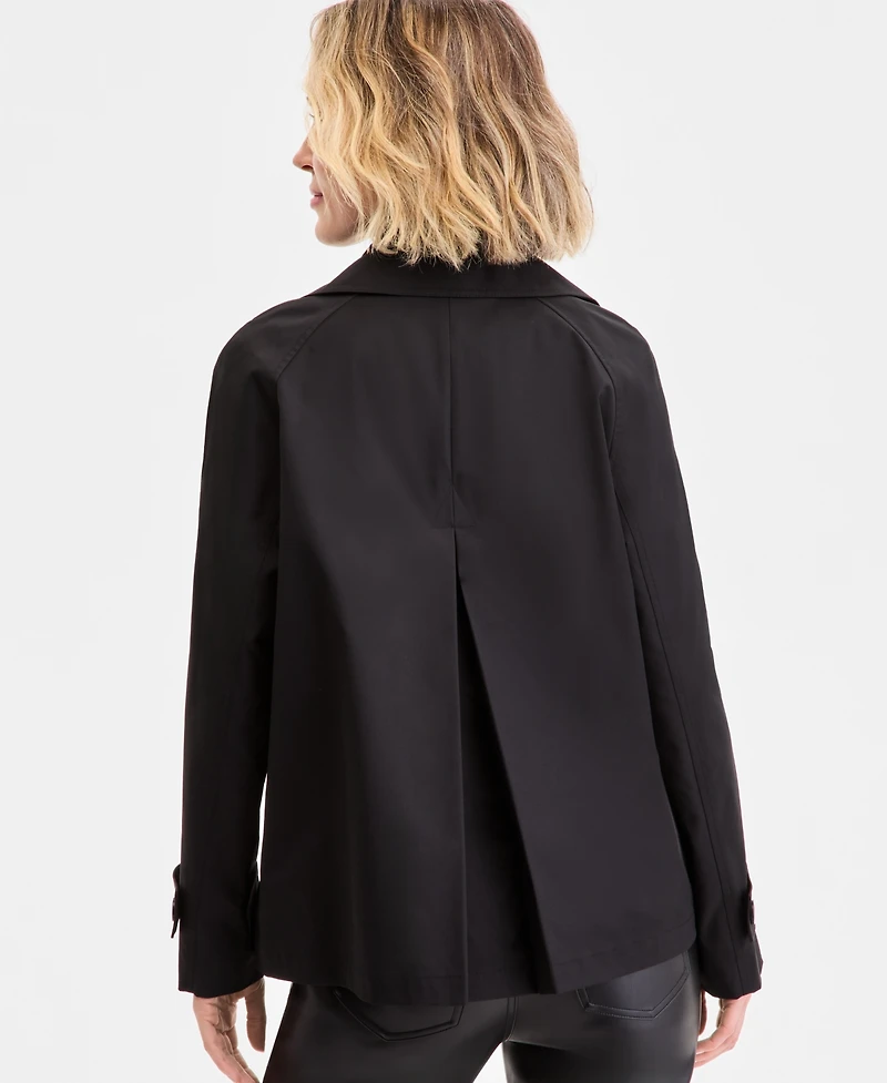 Michael Kors Women's Short Double-Breasted Trench Coat