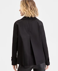 Michael Kors Women's Short Double-Breasted Trench Coat
