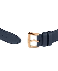 Rado Unisex Swiss Automatic Florence Blue Leather Strap Watch 39mm