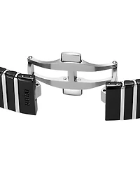 Rado Women's Swiss Automatic Anatom Stainless Steel & Black Ceramic Bracelet Watch 33mm