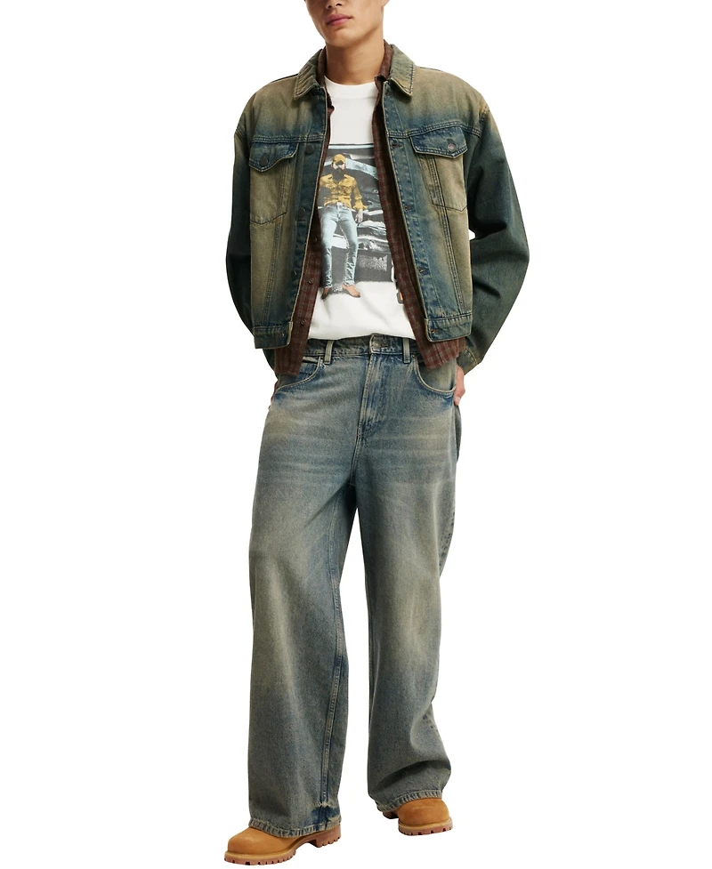 Cotton On Men's Box Fit Premium Music T-Shirt