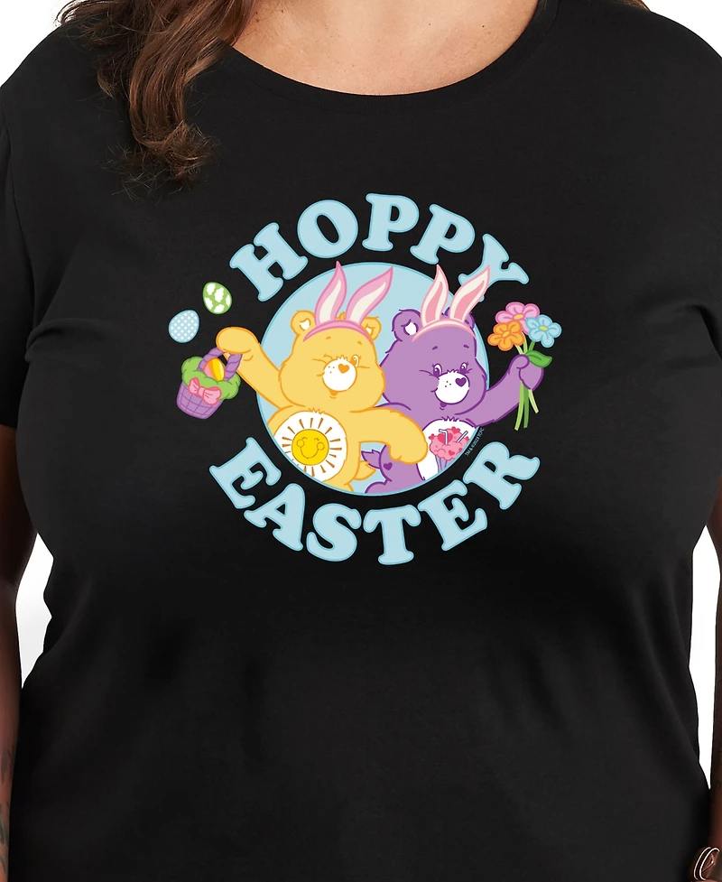 Hybrid Apparel Plus Care Bears Easter Hoppy Graphic Crew Neck T-Shirt