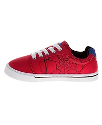 Spider-Man Little and Big Boys Lace Up Canvas Sneakers