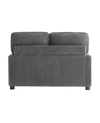 Serta 53.3" Corduroy Danson Convertible Loveseat with Charging Port
