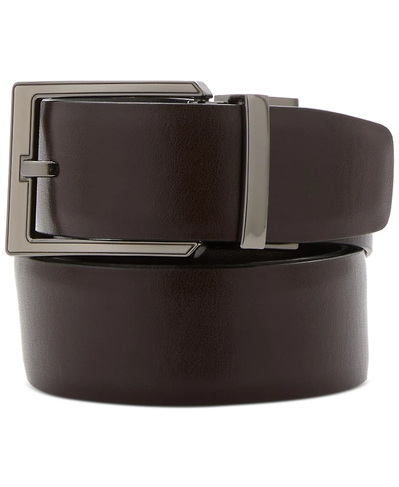 Perry Ellis Portfolio Men's Navy Reversible Belt