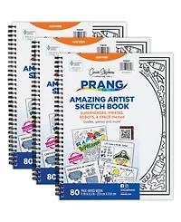Prang Amazing Artists Sketch Book, Pack of 3