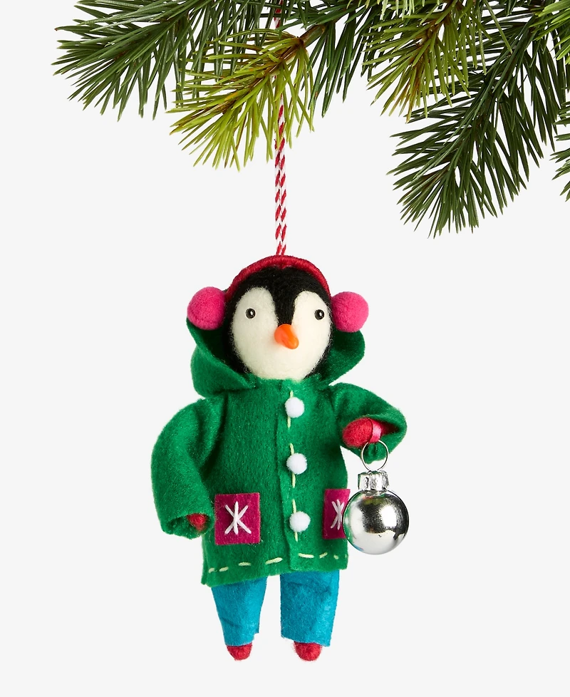 Holiday Lane Tiny Tidings Dressed-Up Penguin Ornament, Macy's Exclusive