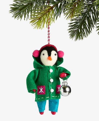 Holiday Lane Tiny Tidings Dressed-Up Penguin Ornament, Macy's Exclusive