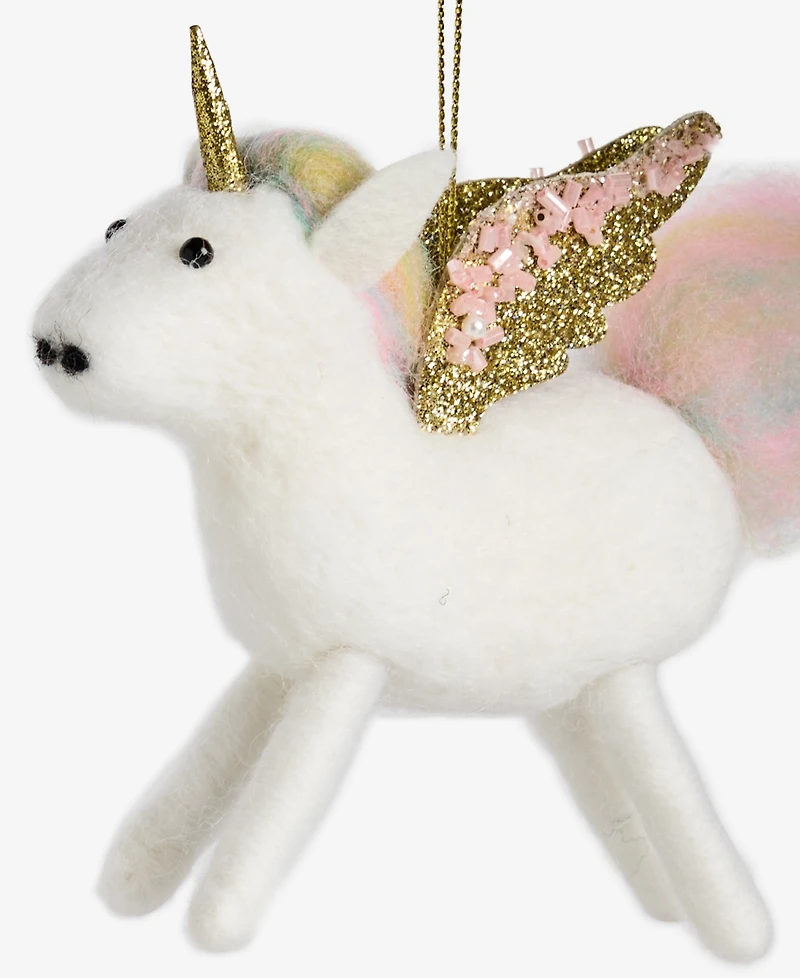 Holiday Lane Tiny Tidings Felt Unicorn Ornament, Macy's Exclusive