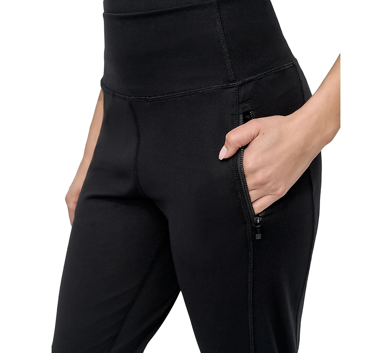 Dkny Sport Women's Balance Zip-Pocket Compression Joggers
