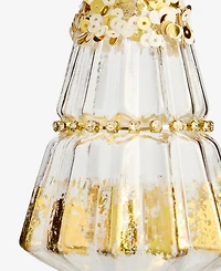 Holiday Lane Berry Tones Clear Gold Christmas Tree Ornament, Macy's Exclusive
