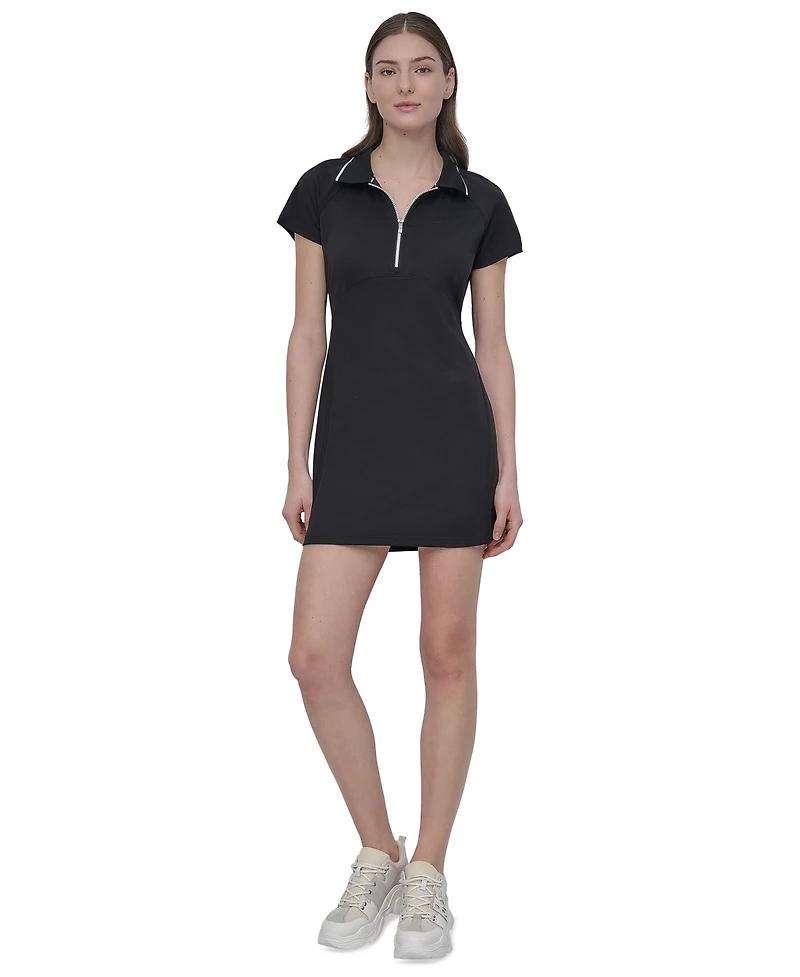 Dkny Sport Women's Court Pique Knit Polo Dress