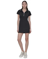 Dkny Sport Women's Court Pique Knit Polo Dress