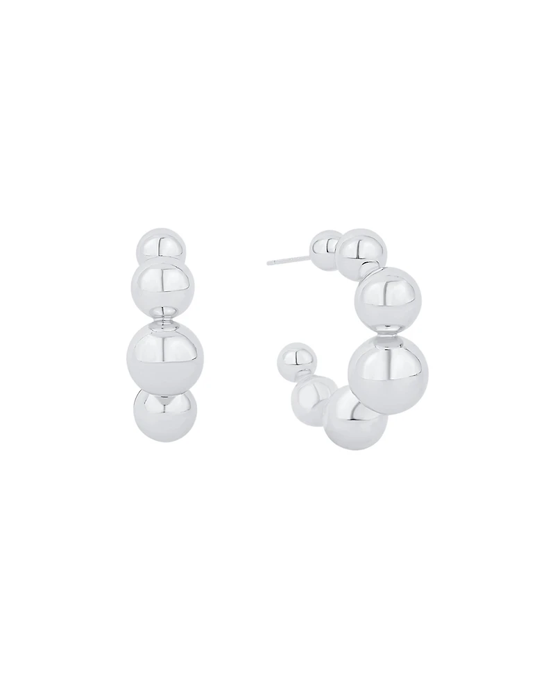 And Now This Graduated Ball C Hoop Earrings