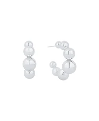 And Now This Graduated Ball C Hoop Earrings