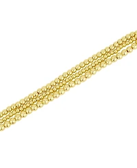 And Now This Triple Row Bead Bracelet