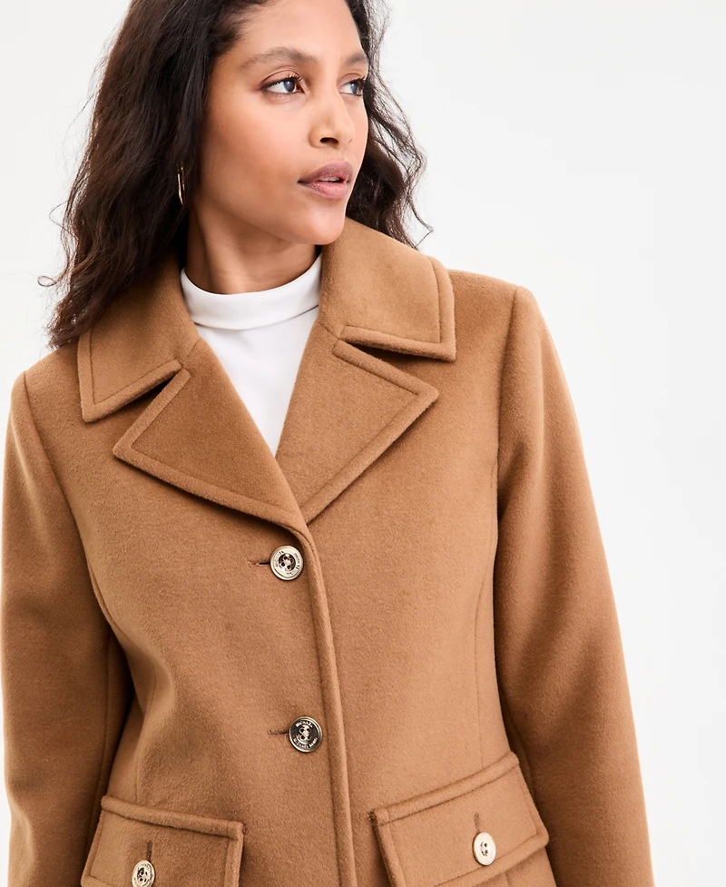 Michael Kors Women's Collared Button-Front Coat, Exclusively at Macy's