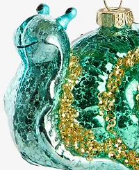 Holiday Lane Enchanted Forest Glass Snail Ornament, Macy's Exclusive