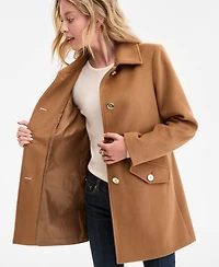 Michael Michael Kors Women's Collared Button-Front Coat