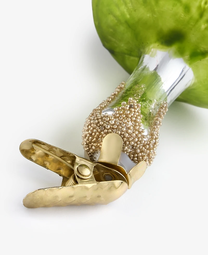 Holiday Lane Enchanted Forest Glass Mushroom Clip Ornament, Macy's Exclusive