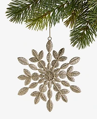 Holiday Lane Gilded Glamour Embellished Snowflake Ornament, Macy's Exclusive