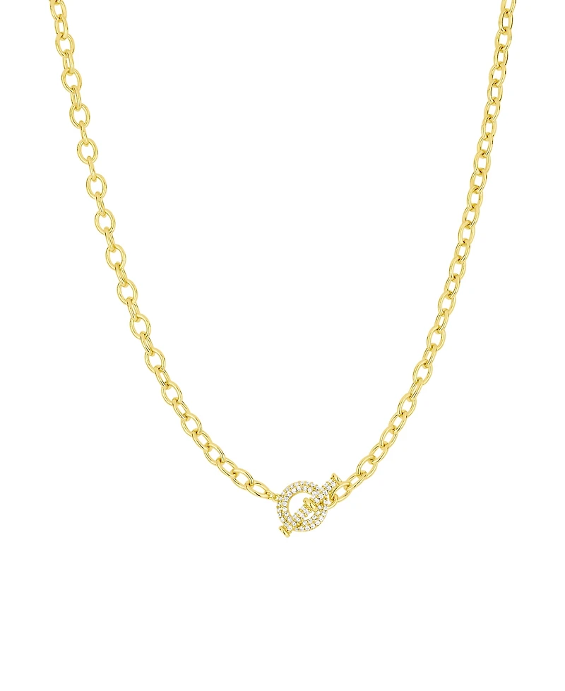 And Now This Cubic Zirconia Toggle Necklace