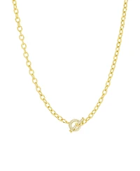 And Now This Cubic Zirconia Toggle Necklace