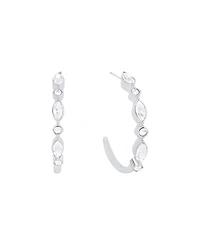 And Now This Crystal C Hoop Earrings