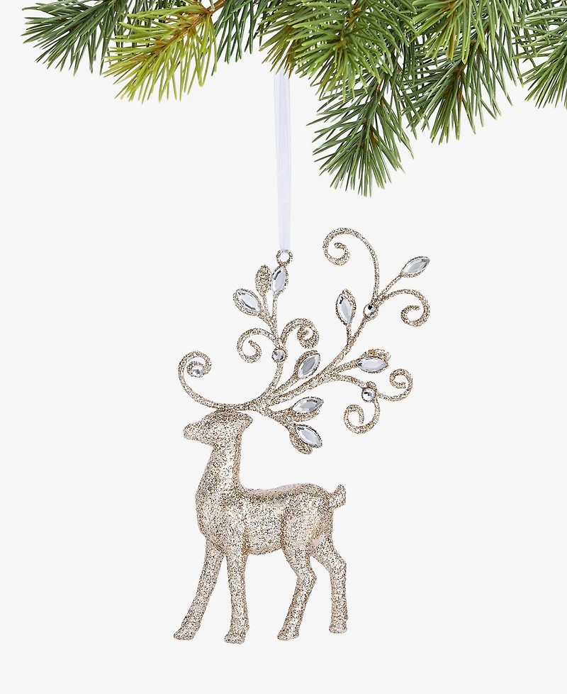 Holiday Lane Jeweled Classics Deer Embellished Ornament, Macy's Exclusive