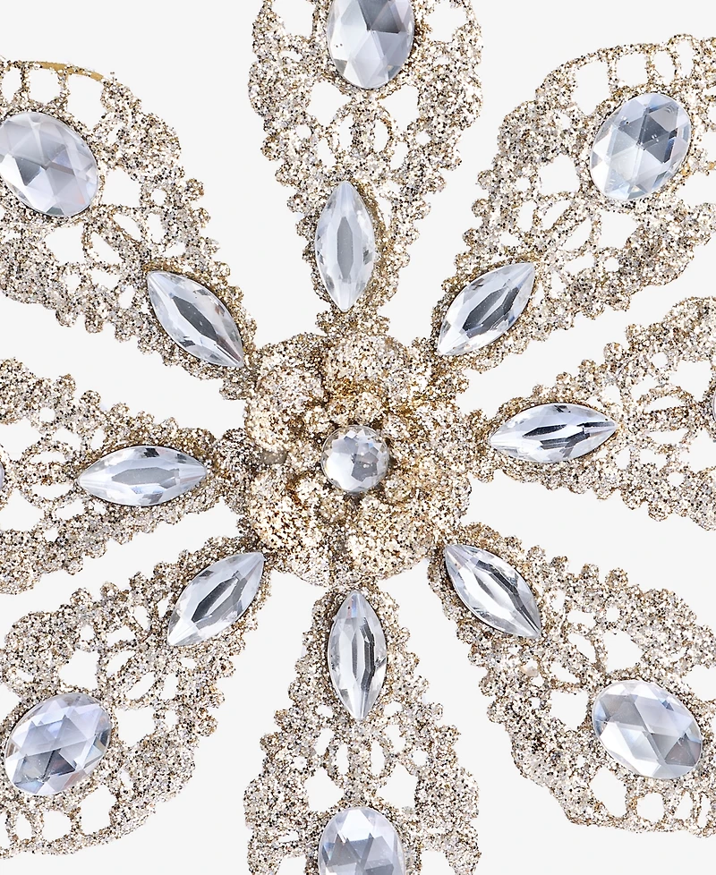 Holiday Lane Jeweled Classics Iron Snowflake Ornament, Macy's Exclusive