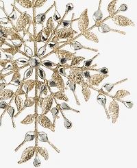 Holiday Lane Jeweled Classics Gold Snowflake Ornament, Macy's Exclusive