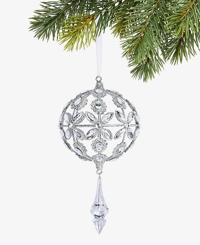 Holiday Lane Jeweled Classics Embellished Ball Ornament, Macy's Exclusive