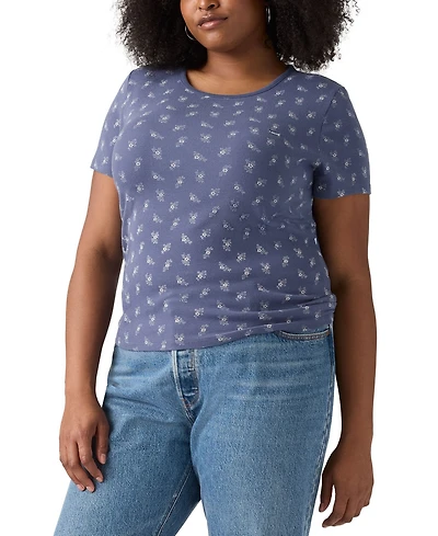 Levi's Plus Lydia Tossed Floral Short-Sleeve T-Shirt