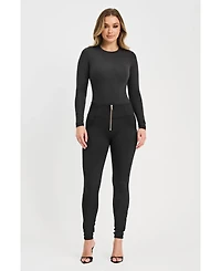 Freddy Women's Fleece Lined High-Rise Sculpting Skinny Pants