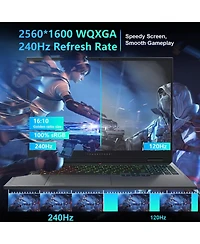 Thunderobot Radiant 16 4060 2.5K Gaming Laptop, 16" Wqxga 240Hz Display, 14th Gen Intel i7-14650HX, GeForce Rtx 4060, 32GB DDR5 Ram, 2TB PCIe Ssd, Rgb