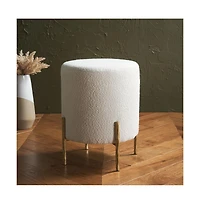 Jessa Round Boucle Ottoman