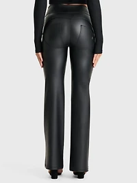 Freddy Women's Faux Leather High-Rise Sculpting Super Flares
