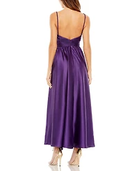Mac Duggal Women's Ruched Top Halter Gown