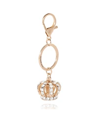 Juicy Couture Crystal Crown Keychain – Elegant Gold Accessory